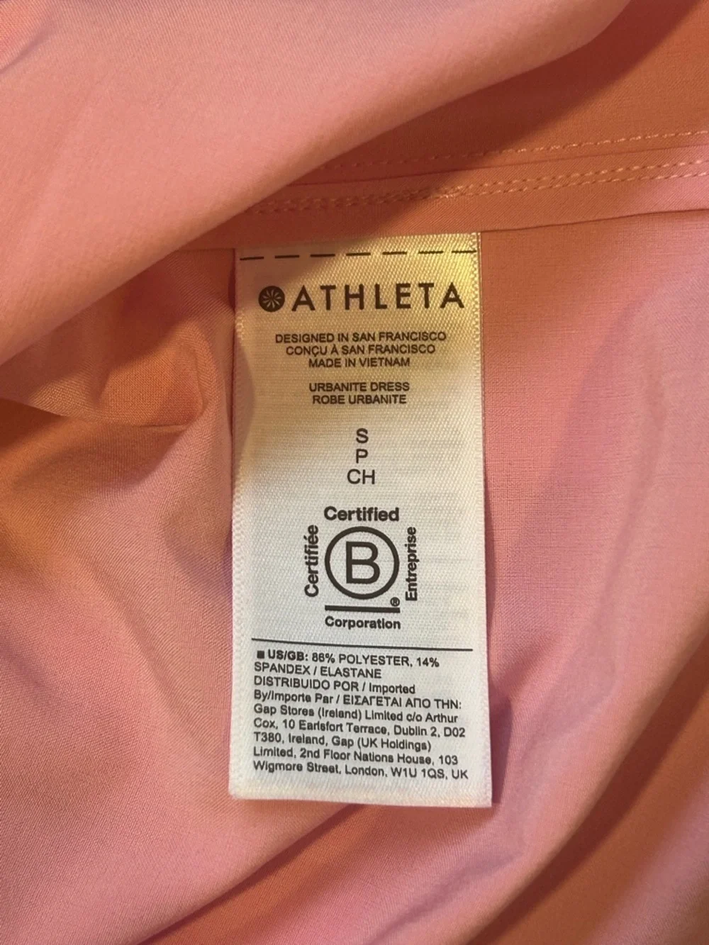 Athleta Urbanite Pink Shirt Dress Long Sleeve Midi Size Small Summer Athleisure - Picture 10 of 13